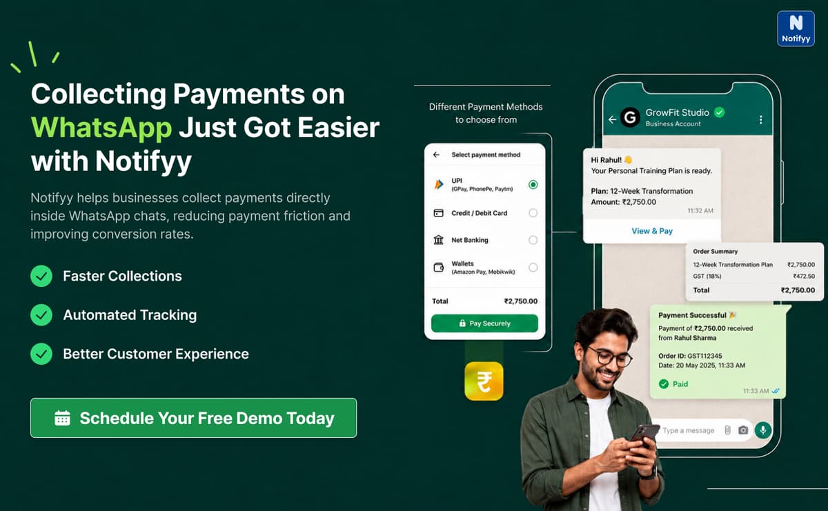 Collecting Payments on WhatsApp Just Got Easier with Notifyy