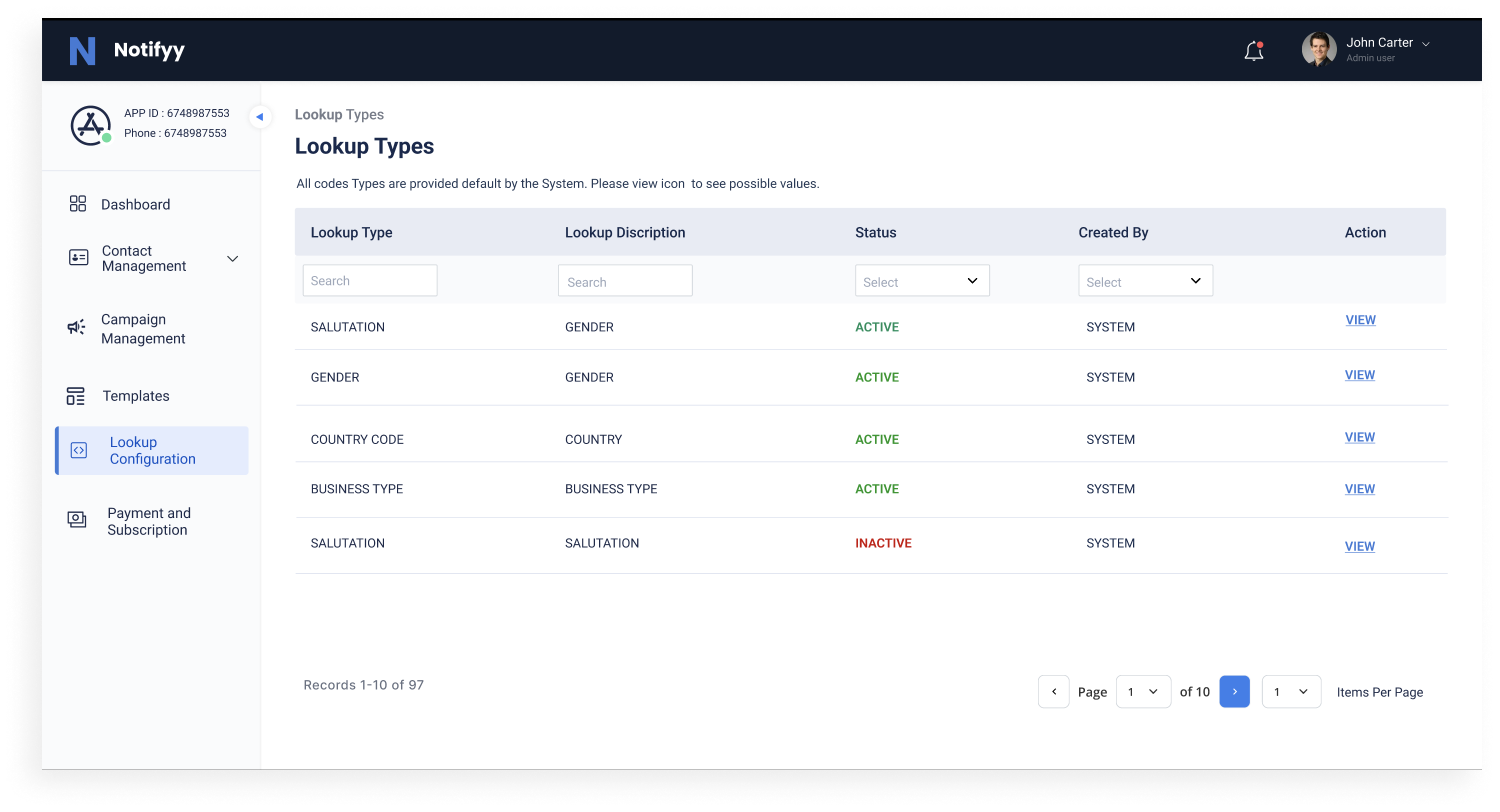 lookupconfig